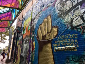 Graffiti Alley in Cambridge, Massachusetts
