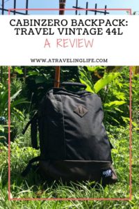 Here is my full review of the 44L CabinZero bag for travelers, including a pros and cons list. | Backpack for travel | Carry on backpack | 44L backpack | Cabin Zero backpack review | Travel gear review | #CabinZero #Backpack #Review