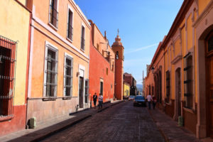 Calle Melchor Ocampo in Queretaro, Mexico