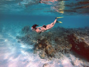 Emily Scott in the Bahamas