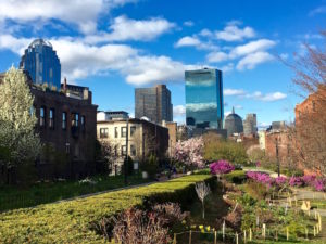 sunny day in the South End of Boston, Massachusetts