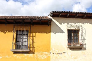 colorful Antigua, Guatemala homes