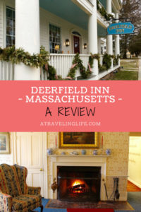 The Deerfield Inn is a cozy place to stay in the heart of historic Deerfield, Massachusetts. Click through to read my full review, including a few suggestions for what to do in Deerfield in the winter. | Deerfield Inn review | New England | Western Massachusetts | Pioneer Valley Massachusetts | #HotelReview #Deerfield #Massachusetts #PioneerValley