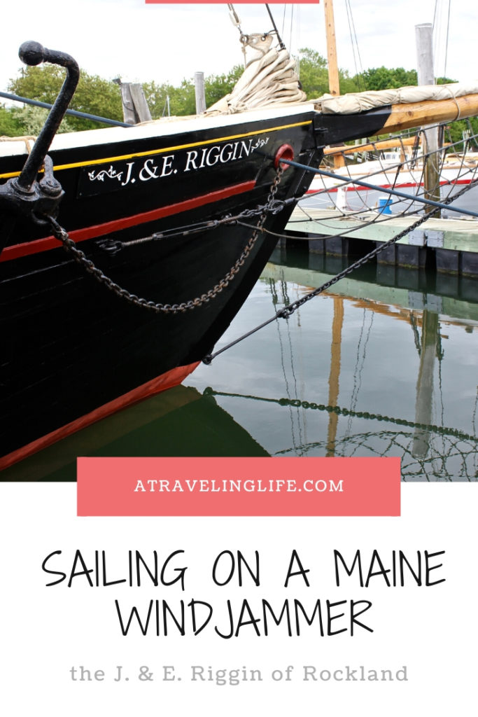 Here's what it's like to take a Maine windjammer cruise, and sail out of Rockland through Penobscot Bay on the J. & E. Riggin. | Things to Do in Maine | #visitmaine #mainething