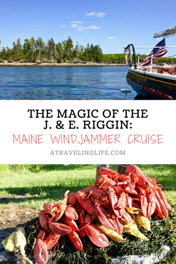 Here's what it's like to take a Maine windjammer cruise, and sail out of Rockland through Penobscot Bay on the J. & E. Riggin. | Things to Do in Maine | #visitmaine #mainething