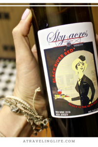 Sky Acres Winery in Bedminster, New Jersey, the Best Winery in New Jersey, and it’s also easy on the environment. It doesn’t use any water in production! New Jersey wineries | New Jersey wine trail #visitNJ #wine #sustainability