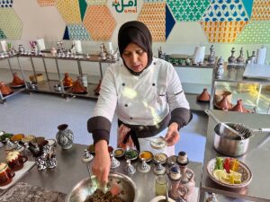 the head of the cooking classes at Amal nonprofit, a social enterprise in Marrakesh, Morocco that helps local women gain financial independence through culinary training